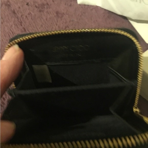 Authenticated Jimmy Choo Nellie Black Star Coin Purse, COA, Dust Bag & Box - Picture 8 of 8